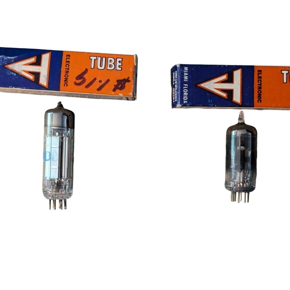 8 Lot Vintage NOS NIB Triad 6T8 6AB4 6AU8 6DR7 6BN6 6DK6 6DT6 6BR8 Vacuum Tube - Picture 4 of 5